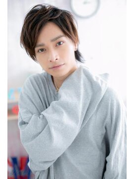 ミック ヘアアンドメイク アップ 駒込店(miq Hair&Make up) ニュアンス感で色気◎ナチュラルマッシュウルフa1