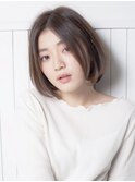  ボブ/カーキグレージュ/大人かわいい[恵比寿/恵比寿駅]