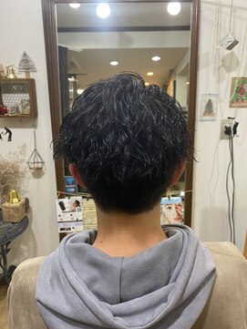 美容室 メザミー MESAMIES 大人クール☆メンズスパイラルウェーブパーマ×すっきりショート