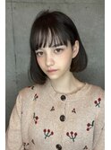 10代20代30代40代 デジタルパーマでワンカール前下がりボブ　藤
