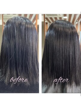 ヘア ソムリエ ゼアラ(hair sommelier Zara) 【髪質改善】ふんわり縮毛矯正/40代/剛毛・癖毛が悩み