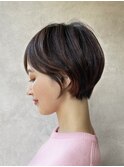 マッシュショート#前髪#ツヤ髪#イメチェン#丸みショート