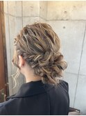 【ヘアセット】 きれいめシニヨン上品なアップ 茅ヶ崎ヘアセット
