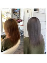 クラン ヘアーアンドスタジオ(CLAN hair & studio)&nbsp;ハイトーンエクステブリーチインナーミルクティーベージュ