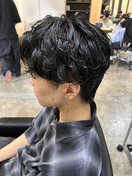 ニアウ 伊勢崎連取店(Niau) メンズマッシュパーマツイストスパイラルパーマ波巻きパーマ