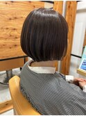 【大人可愛い】【大人美人】小顔立体カットインナーカラー透け感