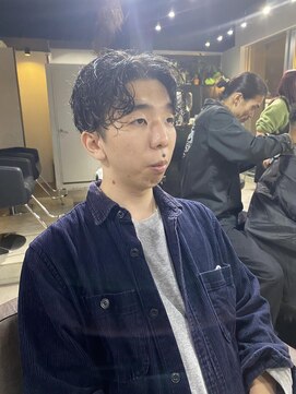 アルカナ 明治神宮前原宿(ARCANA) ハイライト マッシュパーマ ウルフ アッシュブラック