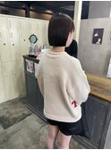 タイト切りっぱなしボブ