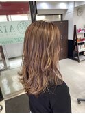 白髪ぼかしハイライト