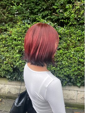 ミリヘアー(mili hair) 狐風ピンクカラー