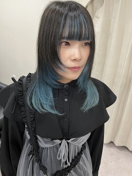 イチエ(icie) アイスブルー　インナーカラー