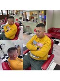 -80's American barber shop-