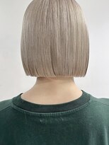 ベモ(NVEMO) 20代30代ラベンダーミルクティーホワイトグレージュミニボブ