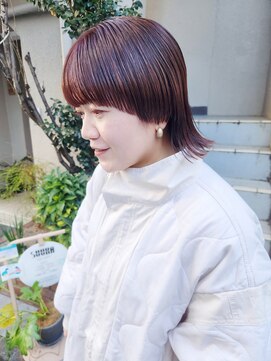 スーハ 恵比寿(SUUHA) マッシュウルフ/ボブウルフ/ラベンダーグレージュボルドーカラー