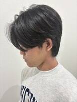 ヒュイル バイ ニアウ(Hwyl by Niau) メンズマッシュセンターパートスパイラルパーマニュアンスパーマ