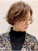 くせ毛ショート /くせ毛ボブ /簡単スタイリング /イメチェン