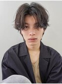 フェザーショート/センターパート/ニュアンスパーマ/横浜/関内駅