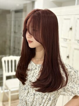 クム(kumu) 【kumu】ブリーチなし暖色系カラー/カシスワインレッド/ボルドー