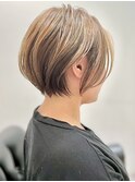 似合わせショート/フェザーショート/細めハイライト