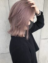 ルモア(RUMOR) 【RUMOR】ハイトーンピンクベージュ×大人ハイライトカラー