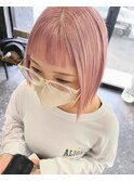 ハイトーンカラー×ナチュラルボブ/小倉