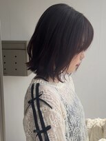 美容室 アイディー i-dee レイヤーボブ×ブリーチなしピンクラベンダー