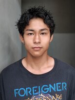 アルバム 新宿(ALBUM SHINJUKU)&nbsp;ブルーブラックサーフカールフェザーパーマ_F0984