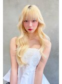 【Taylor 大宮】ホワイトブロンド×巻き髪ロング