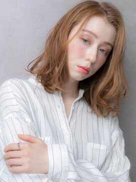 カバーヘア 上尾西口店(COVER HAIR) スモーキーブラウンドライパーマかきあげボブディX上尾20代30代