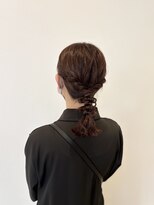 アンソメット 上津店(UN SOMMET)&nbsp;ミディアム編みおろしアレンジ