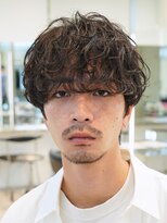 テン 心斎橋(tenn.)&nbsp;心斎橋シャドウパーマメンズマッシュウルフカット波巻きパーマ