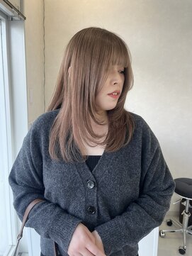 ミル(mir) 顔まわりレイヤー　× まろやかbeige