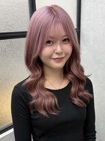 エル オオサカ 心斎橋店(L. OSAKA) ダークパープル/ピンク/ブリーチ/ダブルカラー/ハイトーン
