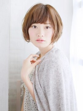 ヘアメイク ナル(hair make nalu) ゆるふわニュアンスカールのボブスタイル