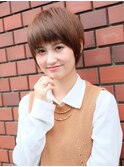 ナチュラルな小顔ショート