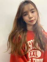 アスター(astar)&nbsp;【astar】ロングレイヤー　シースルーバング