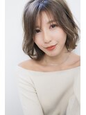 軽やかボブディ☆大人グレーアッシュ×ハイライト