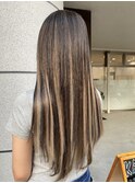 アッシュグレーハイライト