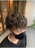 メンズハイライト×ソフトツイスト