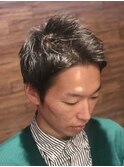 サイドグラデーション/シルバーカラー/フェードカット<理容室> 
