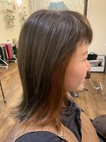 モアナ(MOANA)&nbsp;短めバング×インナーオレンジ