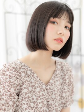 エイトサロン 八潮(8salon) 八潮/髪質改善/グレージュカラーのオン眉エアストレートa