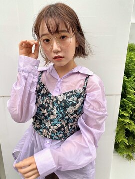 ロッサ マダムアルディ(Rosa Mme.Hardy) ミニボブ イヤリングカラー ベージュカラー