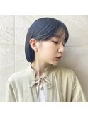 簡単スタイリングヘア顎ラインボブ