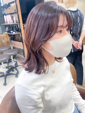 ネオリーブアイム 横浜西口店(Neolive aim) 韓国風レイヤー チェリーレッド【横浜】w