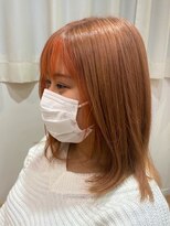 アズールサン 草加西口店(azule-sun)&nbsp;前髪インナーカラー,ブラッドオレンジ,ミルクチョコレート[草加]