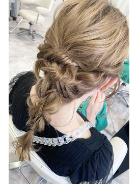 ウィル 野田阪神店(WiLL) 【中野ヘアセット】編み下ろしアレンジ