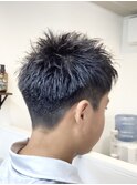 ツーブロックショート