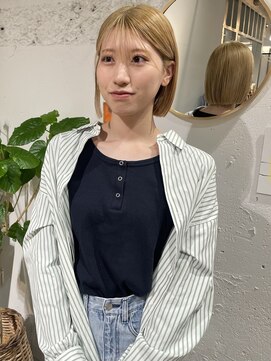 クリアーオブヘアー 栄南店(CLEAR of hair) ハイトーンボブ/osumi