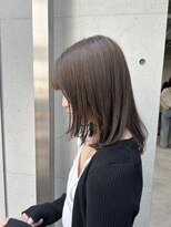 ディジョン(Dijon)&nbsp;韓国顔まわりレイヤーカットグレージュオリーブベージュブラウン